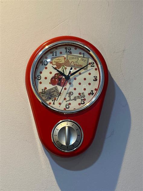 Image result for Retro Kitchen Clock with Timer