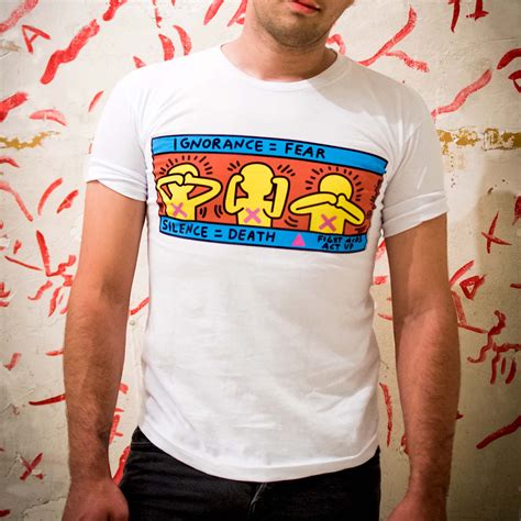 Keith Haring "Ignorance = Fear" T-Shirt | ACTUP NY