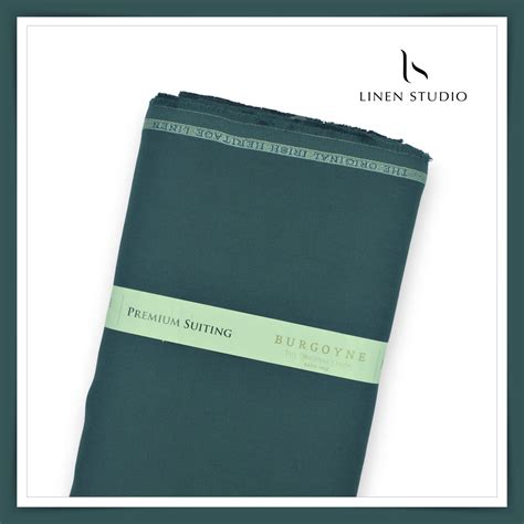 Burgoyne Premium Linen Suiting - Mineral Green (Summer Collection ...