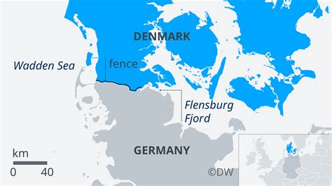 Map Of Denmark Germany Border