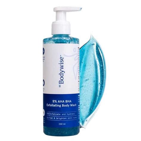 Buy BE BODYWISE 5% AHA BHA EXFOLIATING BODY WASH | FOR BODY ACNE ...