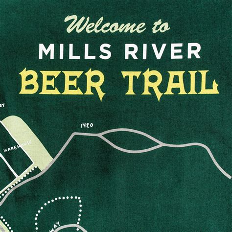 Mills River Trail Map Bandana | Sierra Nevada Brewing Co.