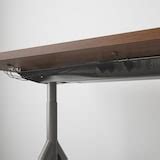 IDÅSEN desk, brown/dark grey, 160x80 cm (63x311/2") - IKEA