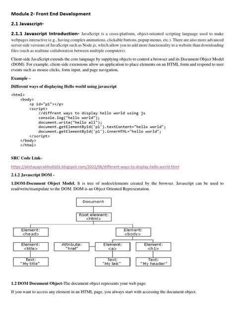 Image result for HTML to Document Object Model JavaScript