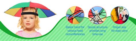 INFISPACE Men's & Women's Hat Headwear Umbrella Cap for Outdoor Sun ...