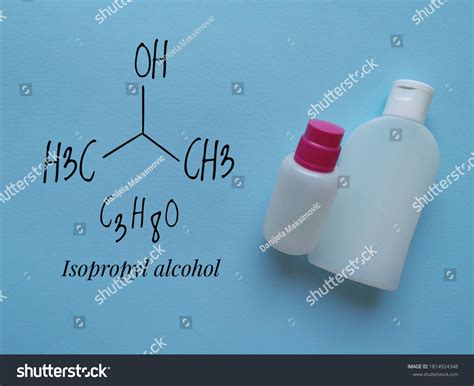 Structural Chemical Formula Isopropyl Alcohol 2propanol Foto stock ...