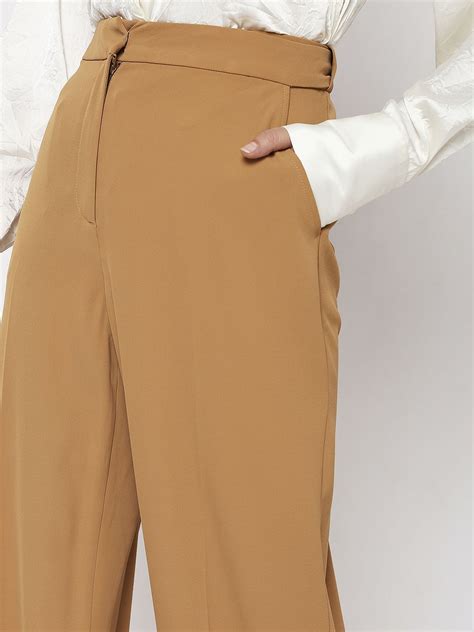 Brown High Rise Pants