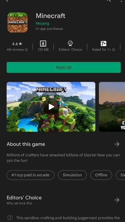 Image result for Minecraft Play Store