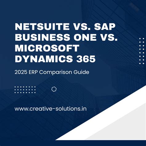 NetSuite vs. SAP Business One vs. Microsoft Dynamics 365: 2025 ERP ...