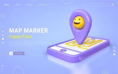 Location Map Marker Happy Smiley Emoji Illustration par ahmedsakib372 · Creative Fabrica