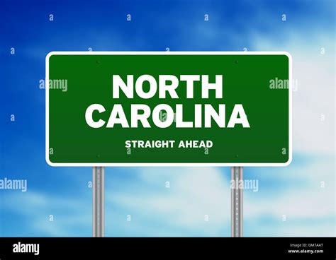 North Carolina Highway Sign Stock Photo - Alamy