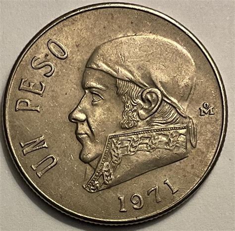 1971 Mexico 1 Peso Coin - Etsy