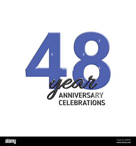 48th anniversary celebration Stock Vector Images - Alamy