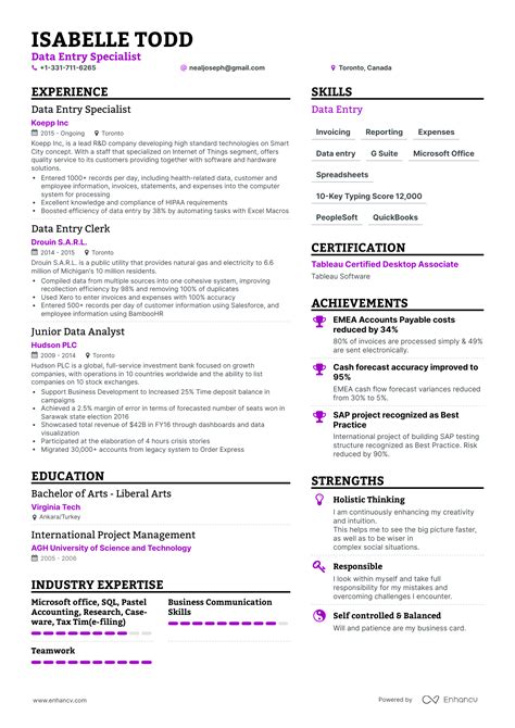 Image result for Data Entry Resume Examples