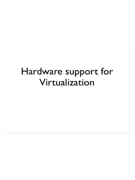 Virtualization Support 的图像结果