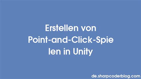 Unity Point and Click 的图像结果