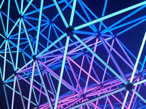 Download wallpaper 1600x1200 neon, construction, glow, design standard ...