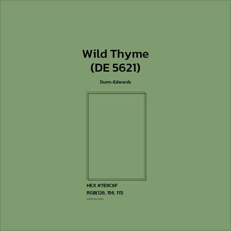 Dunn-Edwards Wild Thyme (DE 5621) Paint - color codes, matching paints ...