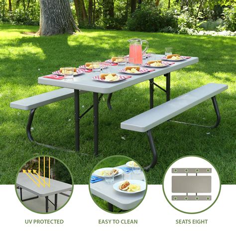 Lifetime Folding Picnic Table Lifetime Folding Picnic Table & Reviews