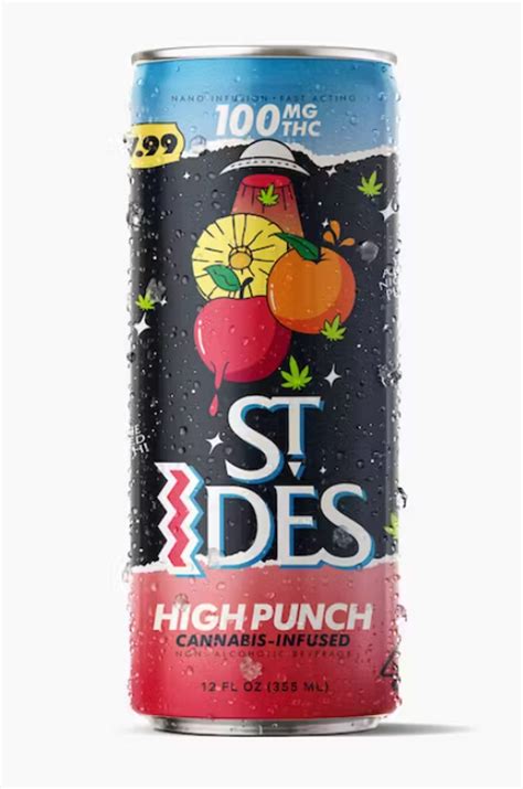 Buy ST. IDES - Fruit Punch - 12OZ HIGH TEA - 100MG at Greenstone