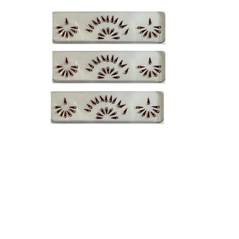 OJ Drop Maroon color Bindi with Stone Plain Sticker Forehead Bindi ...