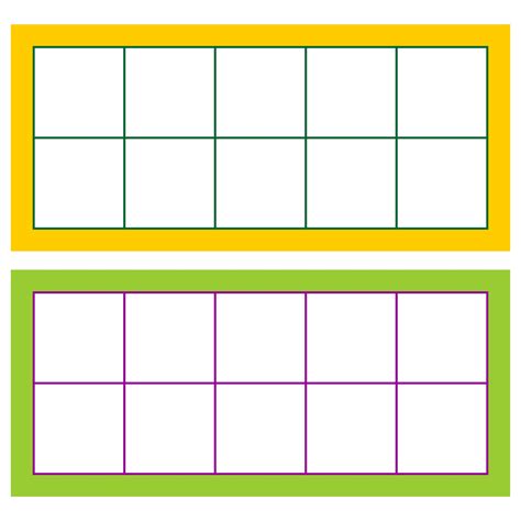 Free Ten Frames Printable: Easy Math - Printables for Everyone
