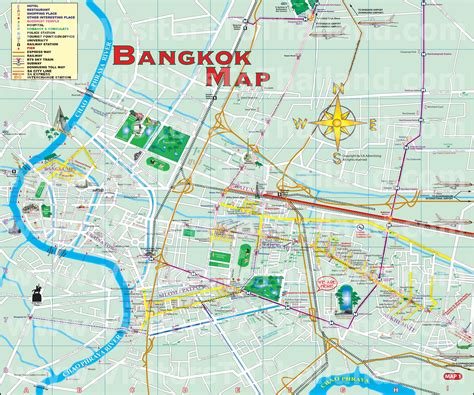 Bangkok Maps Map Buy Bangkok City Map In Illustrator CS Or PDF Vector
