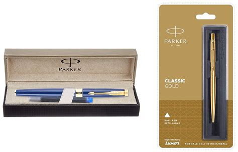 Parker Aster Matte GT Fountain Pen & Parker Classic Gold GT Ball Pen ...