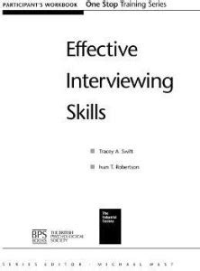 Effective Interviewing Skills Participant Workbook: Buy Effective ...