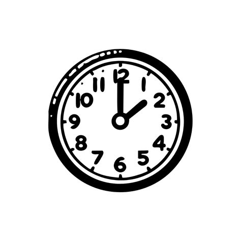 Printable 8 Clock Clip Art Template