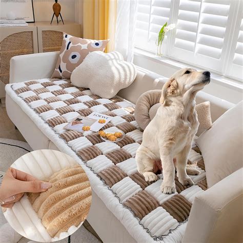 Amazon.com: GZSO Funny Fuzzy Pet Couch Cover for Sofa, Non-Slip ...