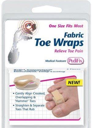 Buy PEDIFIX Comfort Fabric Hammer Toe Wraps Crooked Toe Pain Straps ...