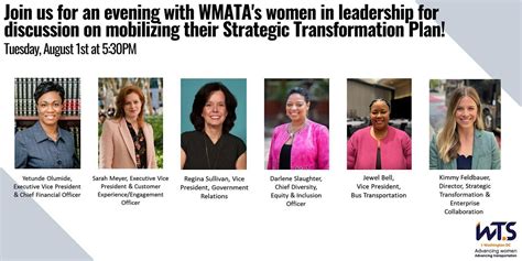 WMATA Women in Leadership, WMATA Headquarters, Washington, 1 August ...