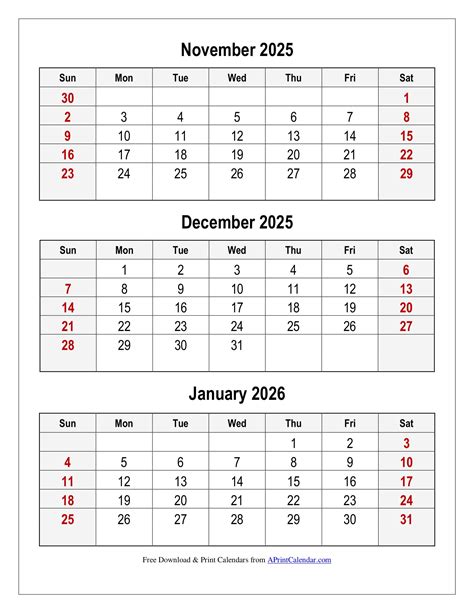 Three Months 2025 Calendar Printable PDF Templates