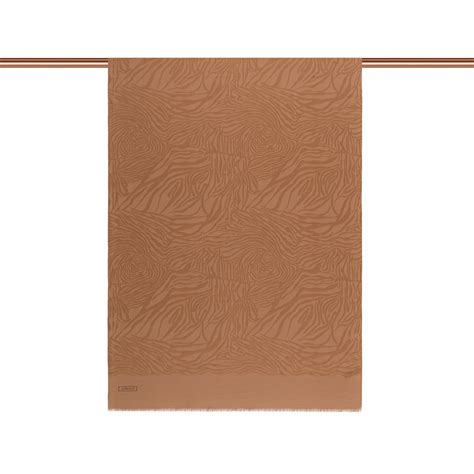 All Seasons Cinnamon Zebra Print Monogram Scarf | ıpeekvi