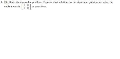 Image result for Eigenvalue Problem Solutions
