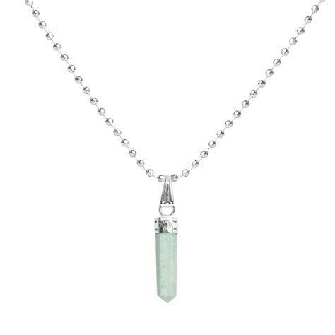Buy Shubhanjali Amazonite Crystal Pencil Pendant Neckalce Amazonite ...