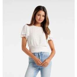 Buy Layla Flutter Sleeve Lace Top - Forever New