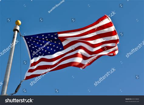 American Flag Waving Wind Stock Photo 93310603 | Shutterstock