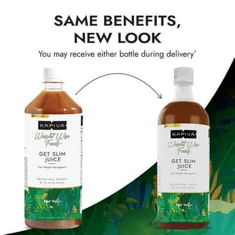 Buy Get Slim Juice 1 L Online for Weight Loss at Best Prices | Kapiva