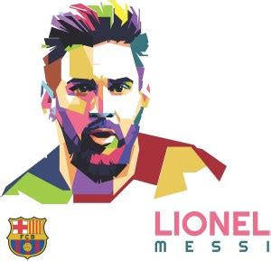 Wallzone Lionel Messi Medium Vinyl Wallsticker(60 cm x 60 cm) Price in ...