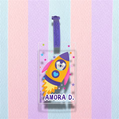Luggage Tag - Rocket (Transparent Tag) – Bibliophiles