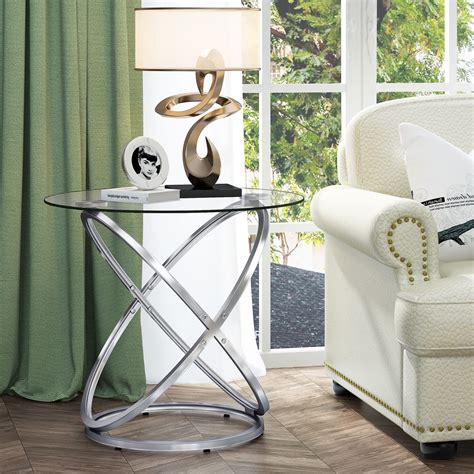 Round Coffee Table With Storage Round Rotating Set Of 2 Tea Glass Side Ta – Furniture Nesting ...