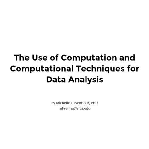Computational Methods and Data Analysis 的图像结果
