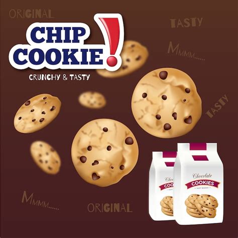 Chip cookies ad banner | Free Vector