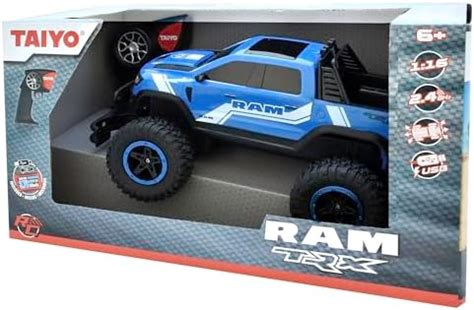 Toy Shock Ram TRX Pickup 1:16 Scale R/C - Blue - Taiyo, 2.4GHz, Remote ...