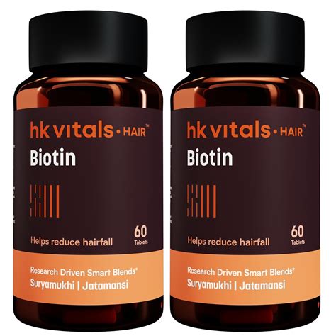 hk vitals Biotin (120 Tablets) | Supplement for Hair Growth, Strong ...