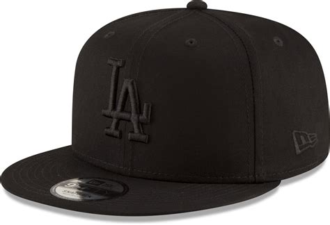LA Dodgers New Era 950 League Essential Black Snapback Baseball Cap ...
