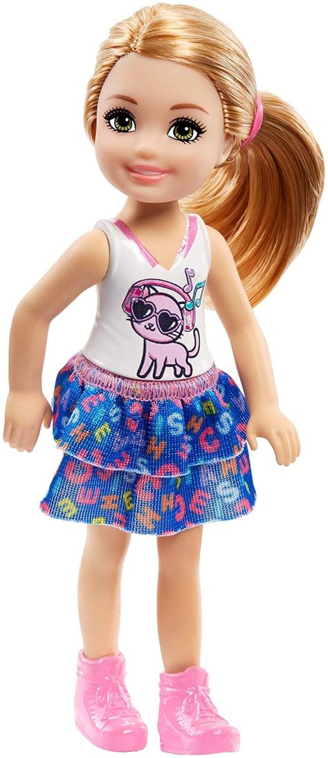 Barbie Chelsea Doll (Redhead W/Kitty Top) : Amazon.in: Toys & Games