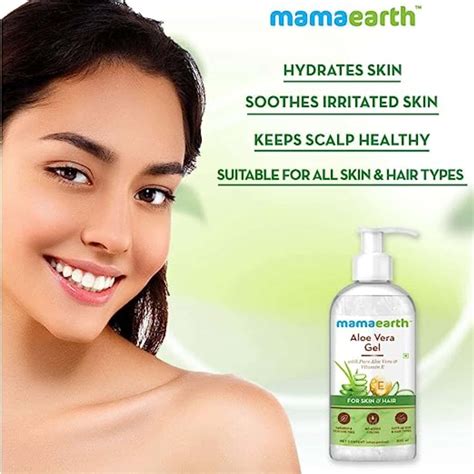 Buy MAMAEARTH ALOE VERA GEL FOR SKIN & HAIR CARE - 300 ML Online & Get ...